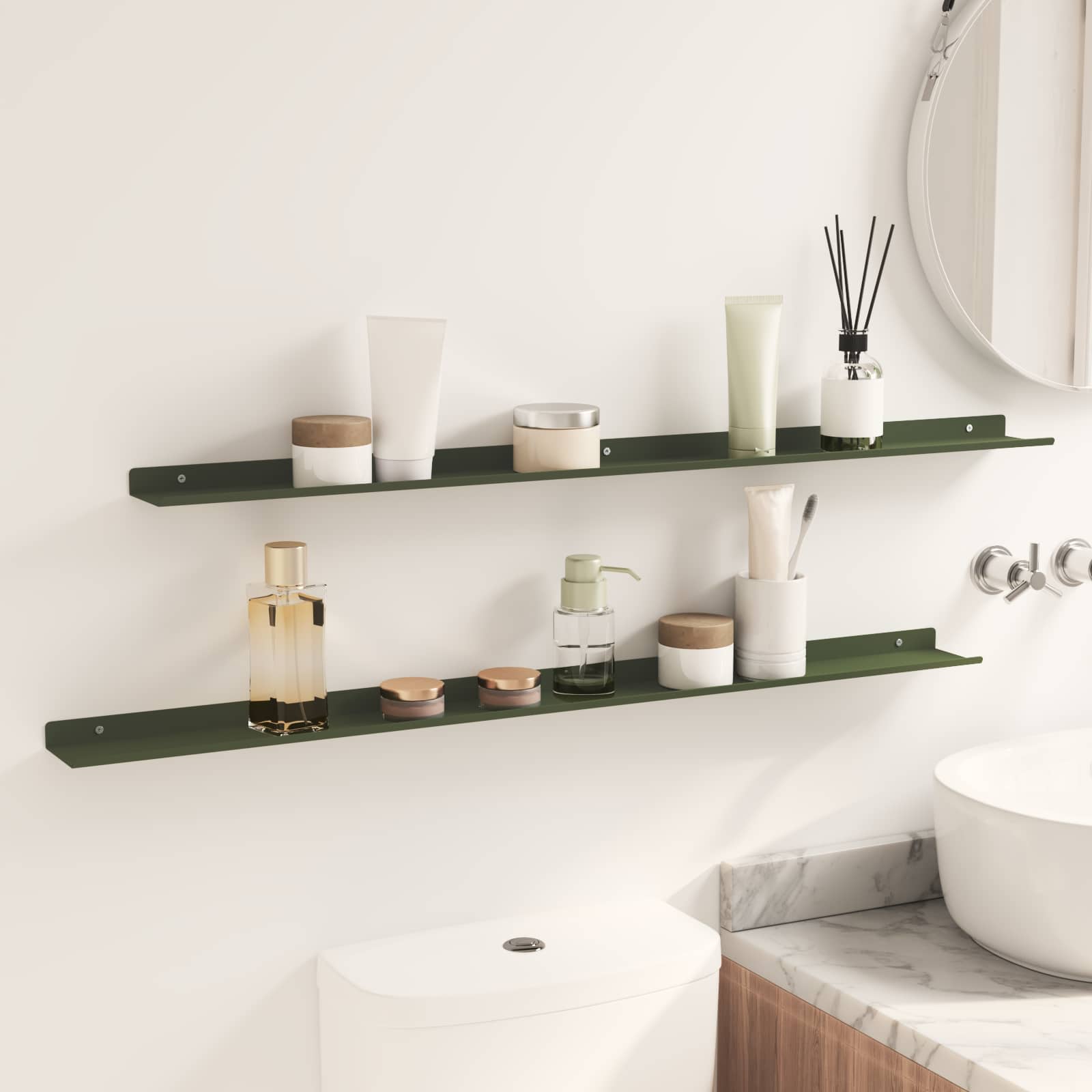 Schwebendes Regal 3 pcs Schwarz 40 x 9 x 2,5 cm Stahl