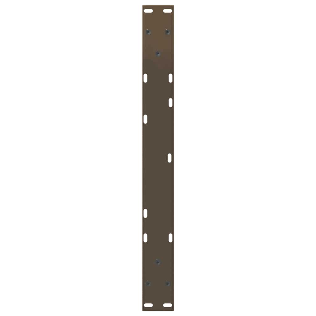 Couchtischbeine V-Form 2 Stück Schwarz 30x(30-31,3) cm Stahl