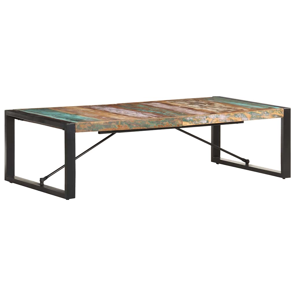 Couchtisch 140x140x40 cm Raues Mangoholz