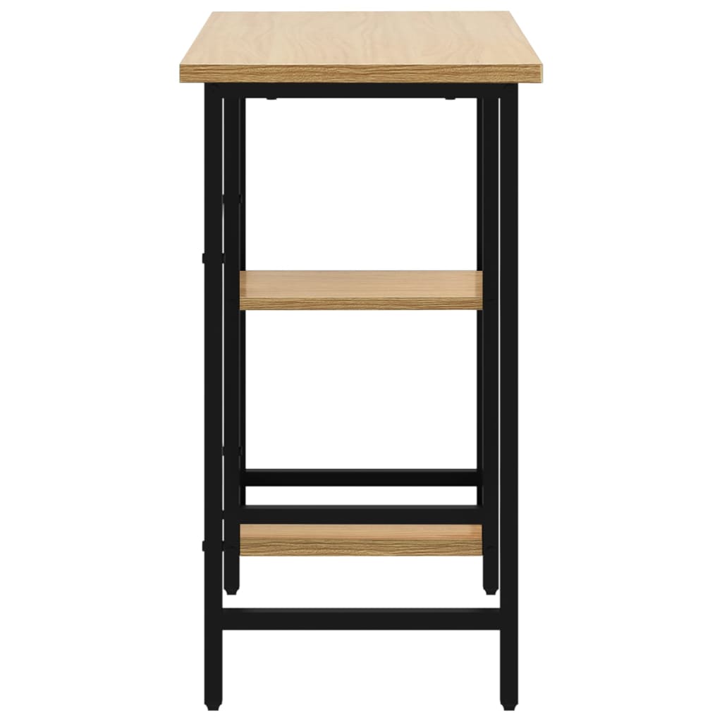 Computertisch Weiß 80x40x72 cm MDF und Metall