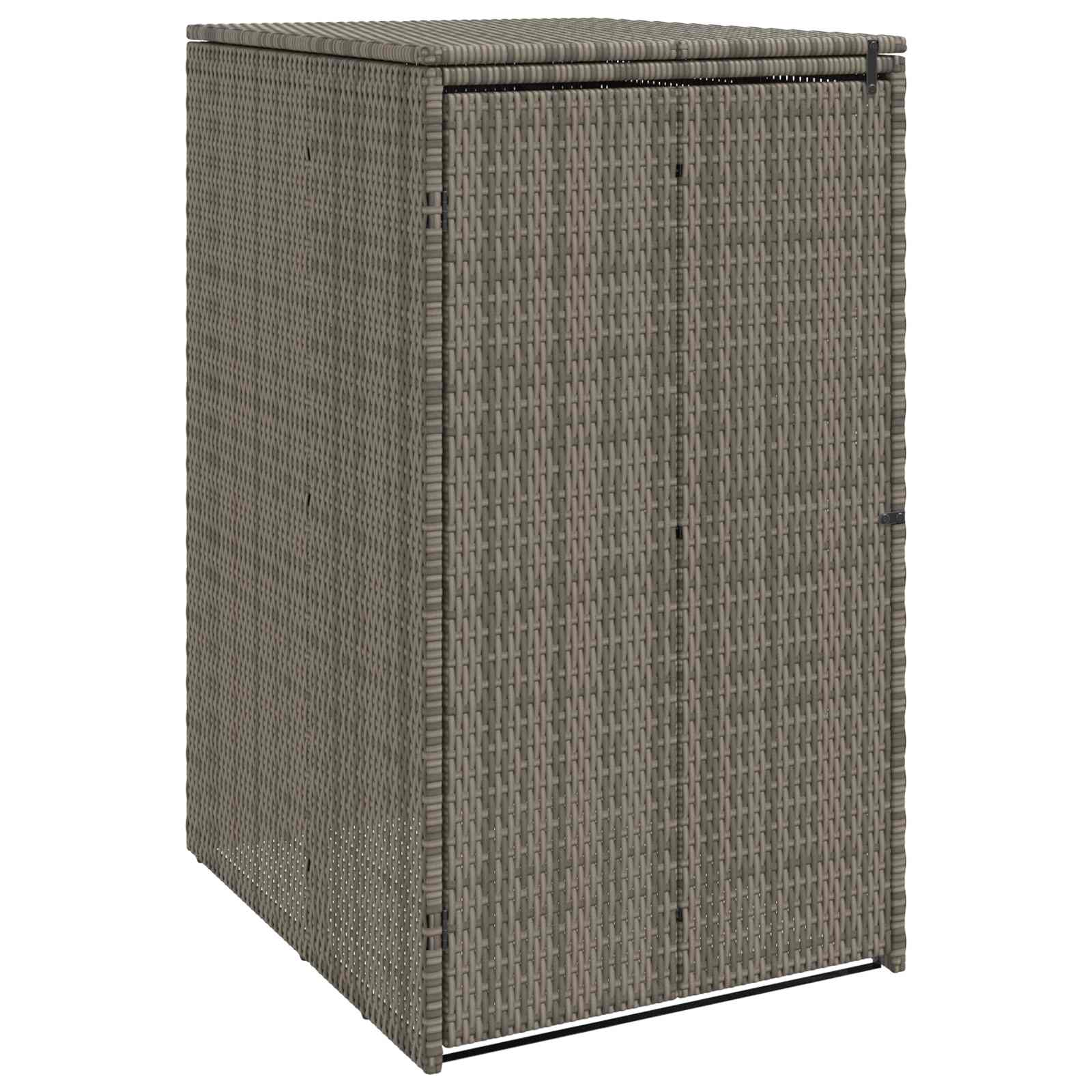 Mülltonnenbox Schwarz 65 x 80 x 115 cm Polyethylen