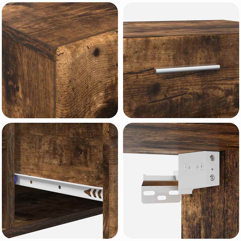 Highboard mit Regal FLORIN Weiß 60 x 35 x 182 cm Holzwerkstoff