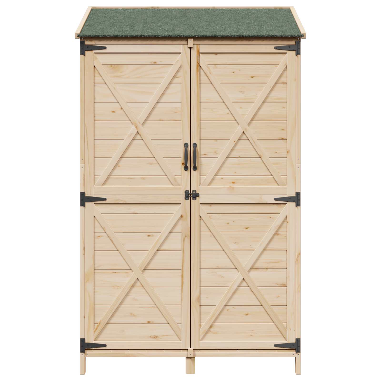 Gartenschuppen Natur 59,5 x 56 x 113,5 cm Massivholz aus Fichte
