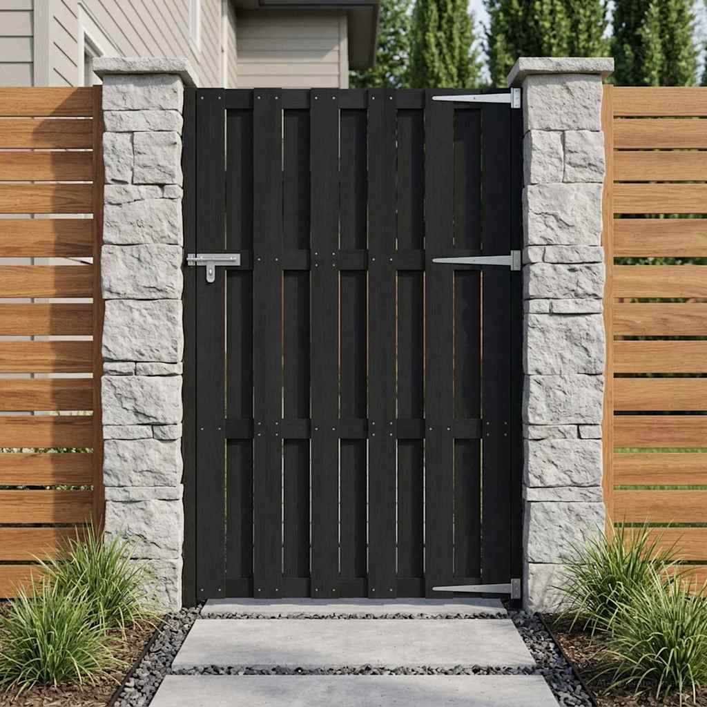 Gartentor WPC 100x112 cm Grau
