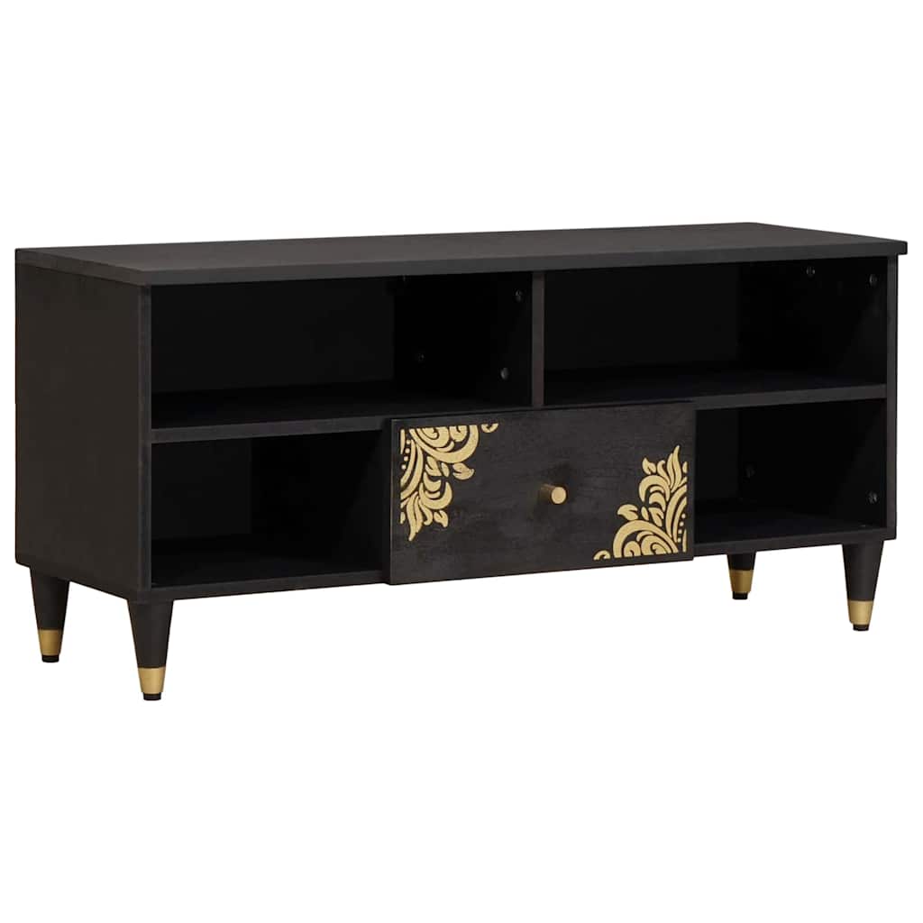 TV-Schränk Honigbraun 100 x 33 x 46 cm Massivholz Mango