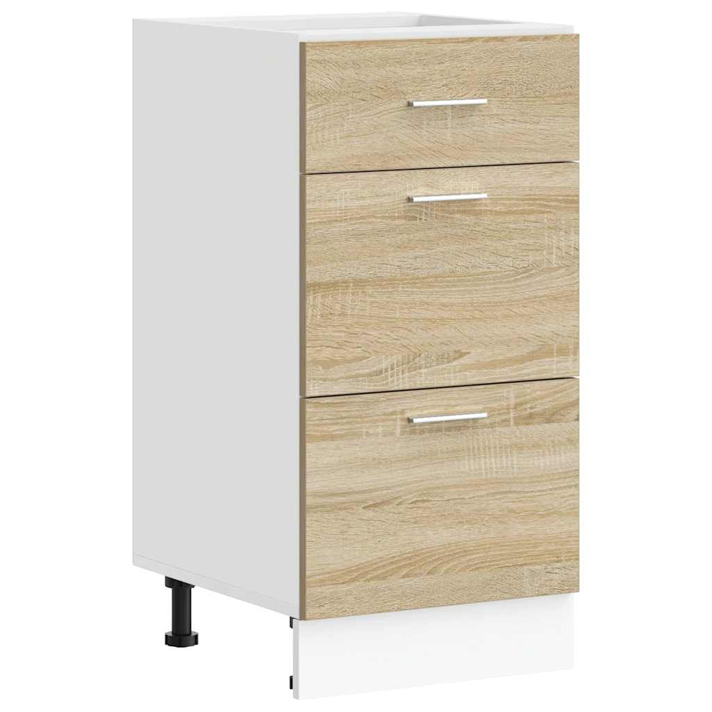 Unterschrank Lyon Weiß 60x46x81,5 cm Holzwerkstoff