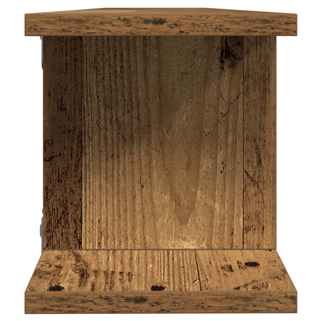Wandregale 2 Stk. Weiß 75x18x20 cm Holzwerkstoff