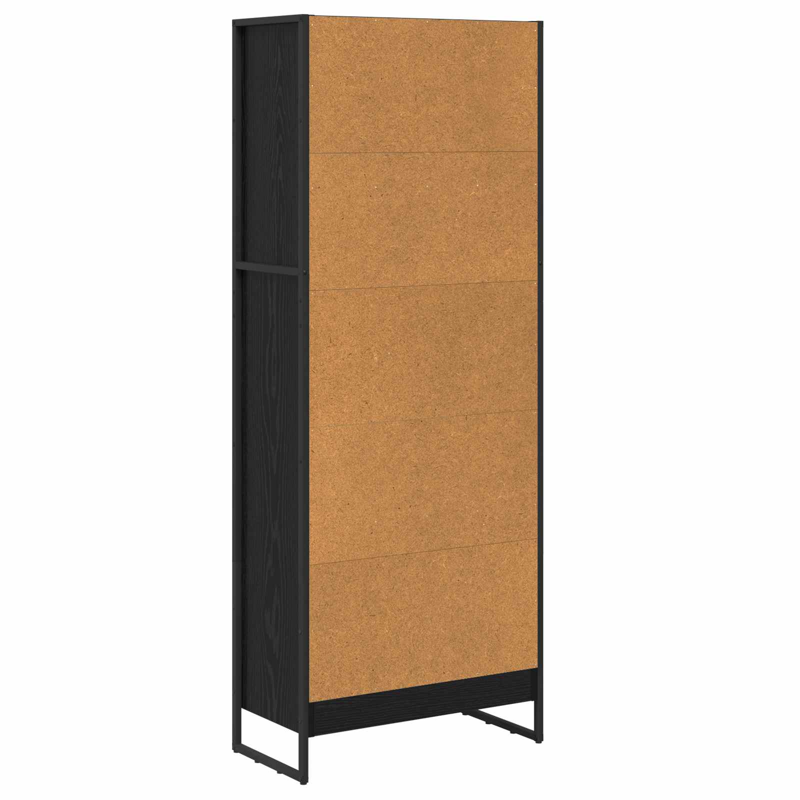 Bücherregal 2 pcs Schwarz Eichen-Optik 60 x 30 x 189,5 cm