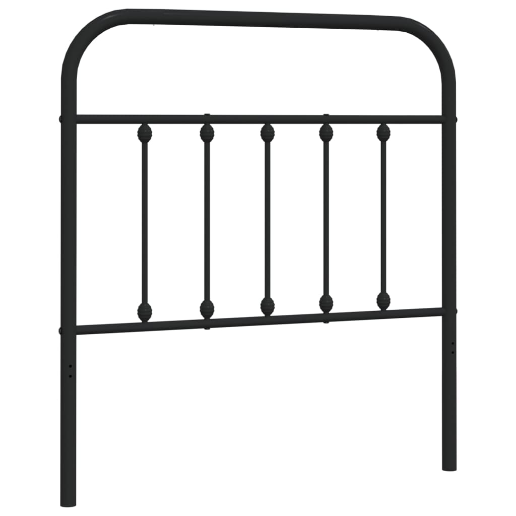 Ersatz-Kopfteil Metall Schwarz 75 cm