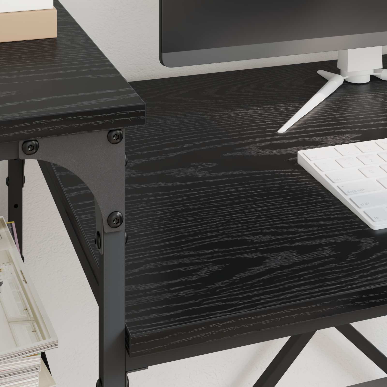 Schreibtisch mit Regal Sonoma-Eiche 135x50x90 cm Holzwerkstoff