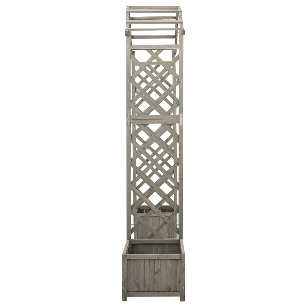 Garten-Pergola mit Blumenkasten Massivholz Tanne