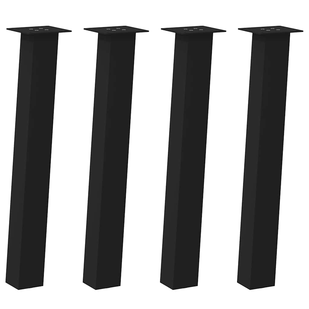 Couchtischbeine 4 Stk. Schwarz 30 cm Stahl