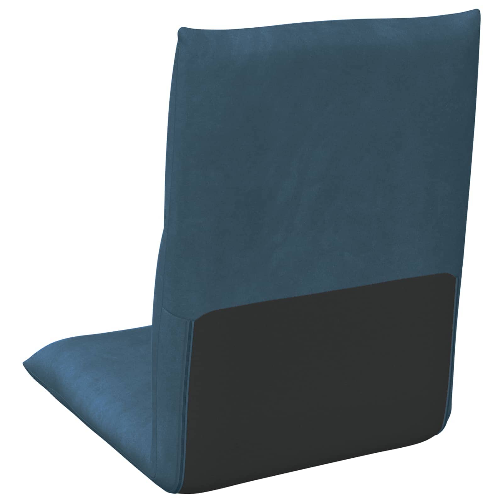 Verstellbarer Fußsessel Hellgrau Samt
