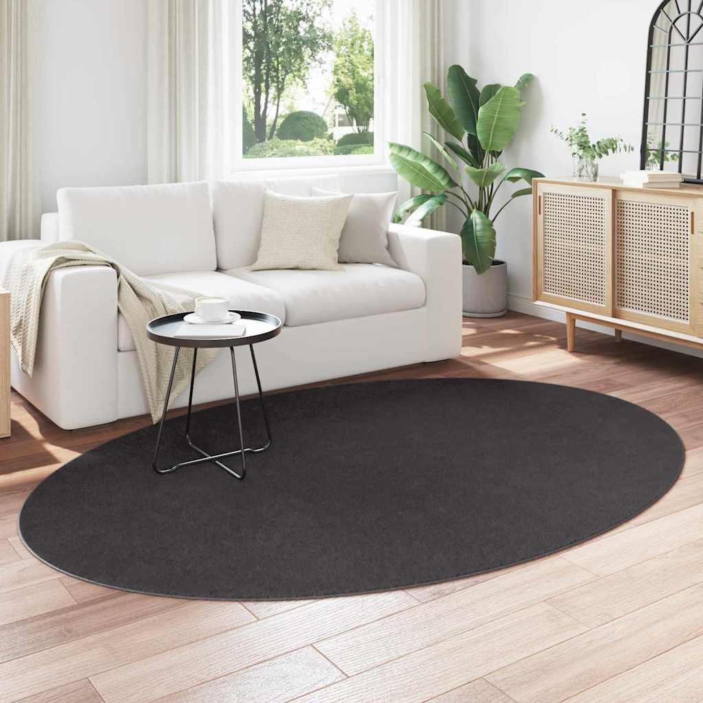 Bereichsteppiche HUARTE Anthrazit 100 x 200 cm 100 %Polyester