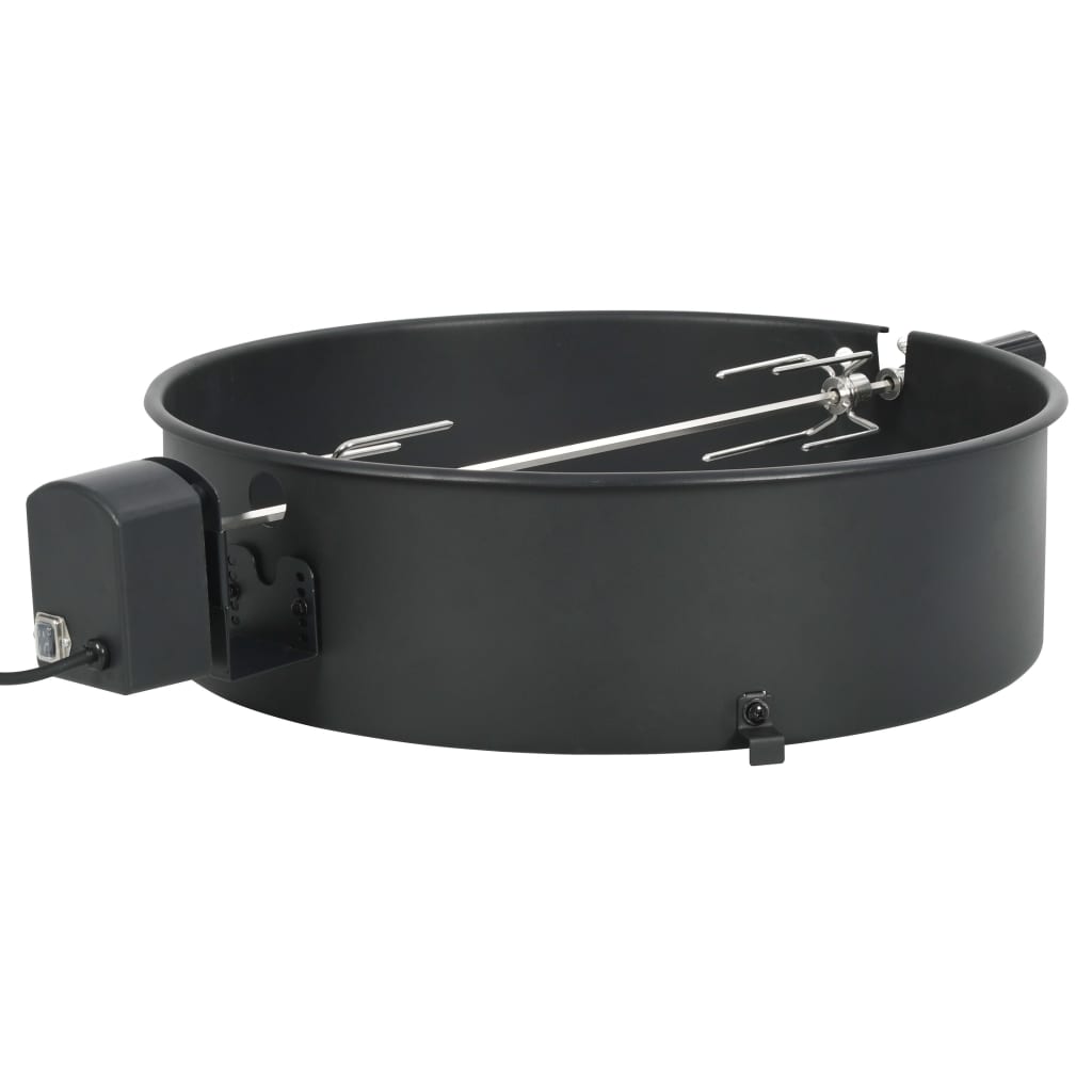 BBQ Rotisserie Ring Set 47 cm Schwarz