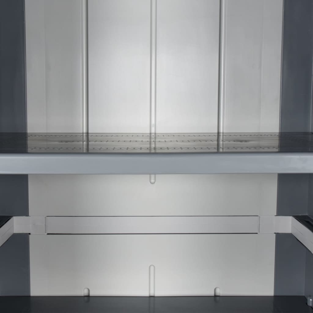 Gartenschrank Schwarz 65x45x88 cm PP Rattan-Optik