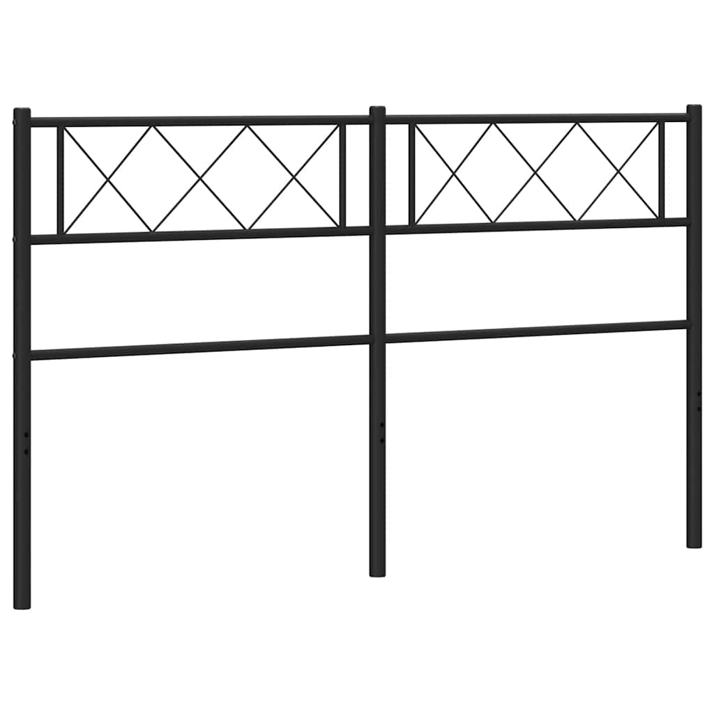 Ersatz-Kopfteil Metall Schwarz 100 cm