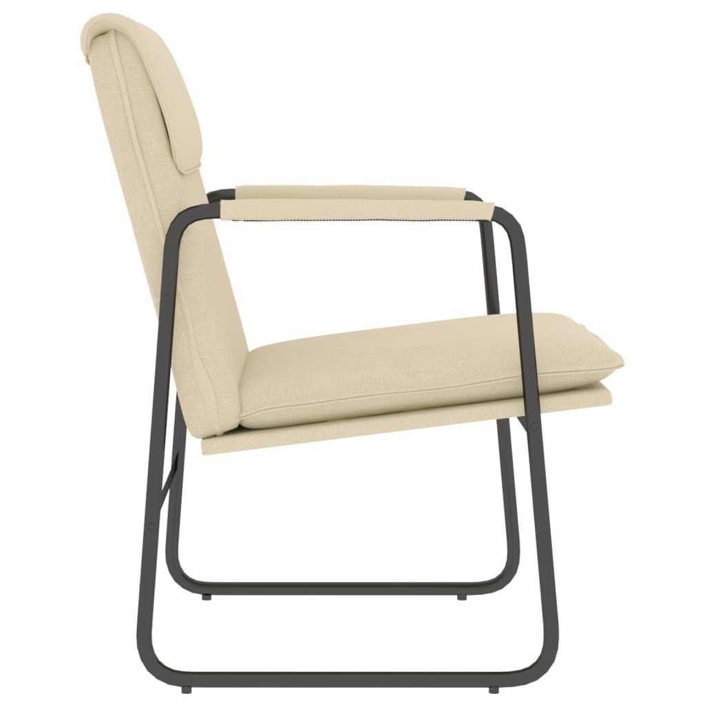 Loungesessel Hellgrau 55x64x80 cm Stoff