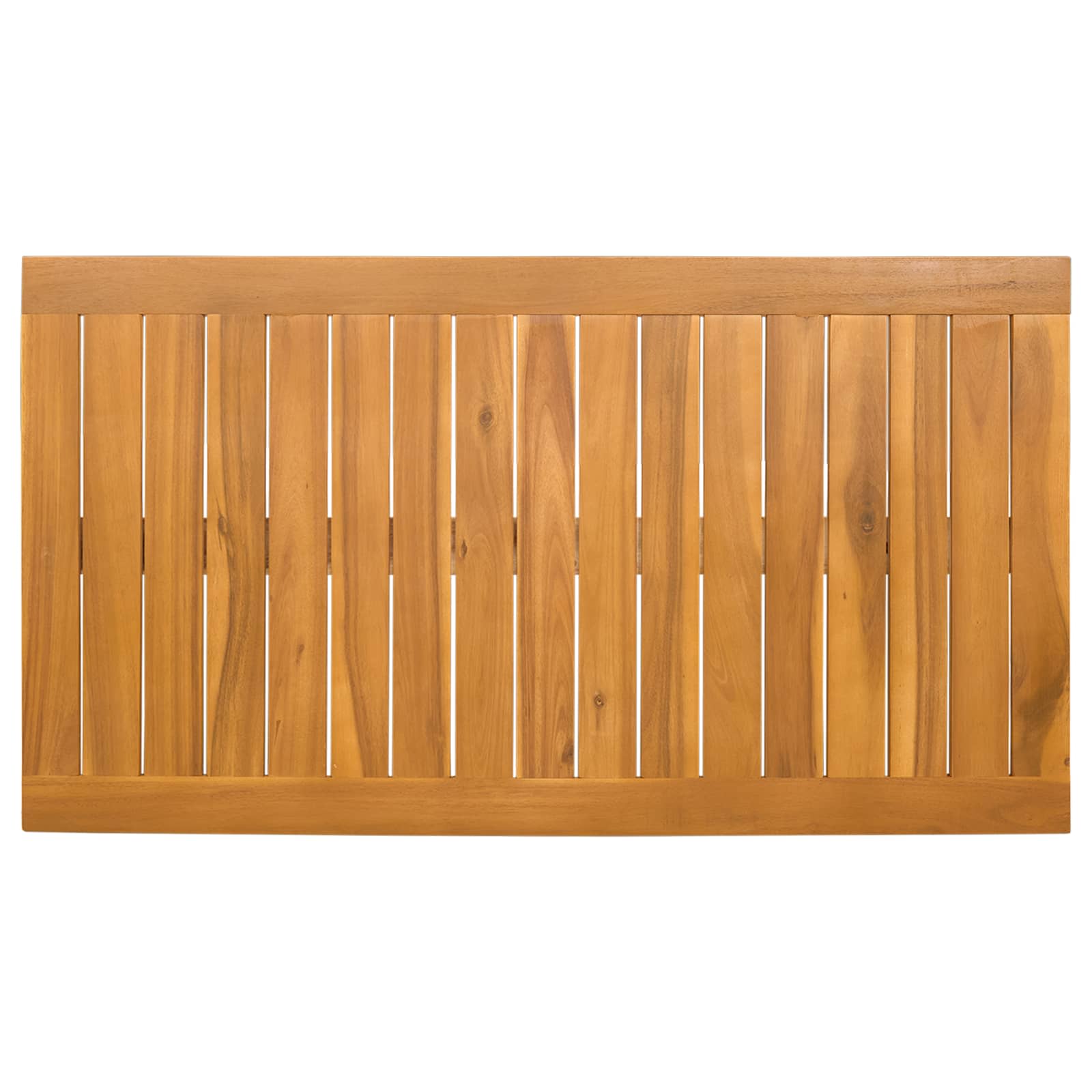 Badematte Uni Braun 60 x 40 cm Massives Akazienholz