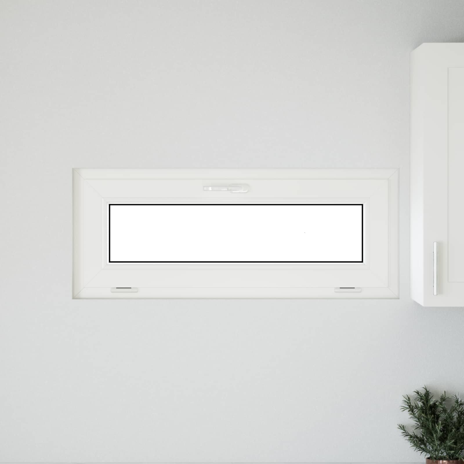 Kellerfenster RISOR 60 x 40 cm PVC und Glas Weiß