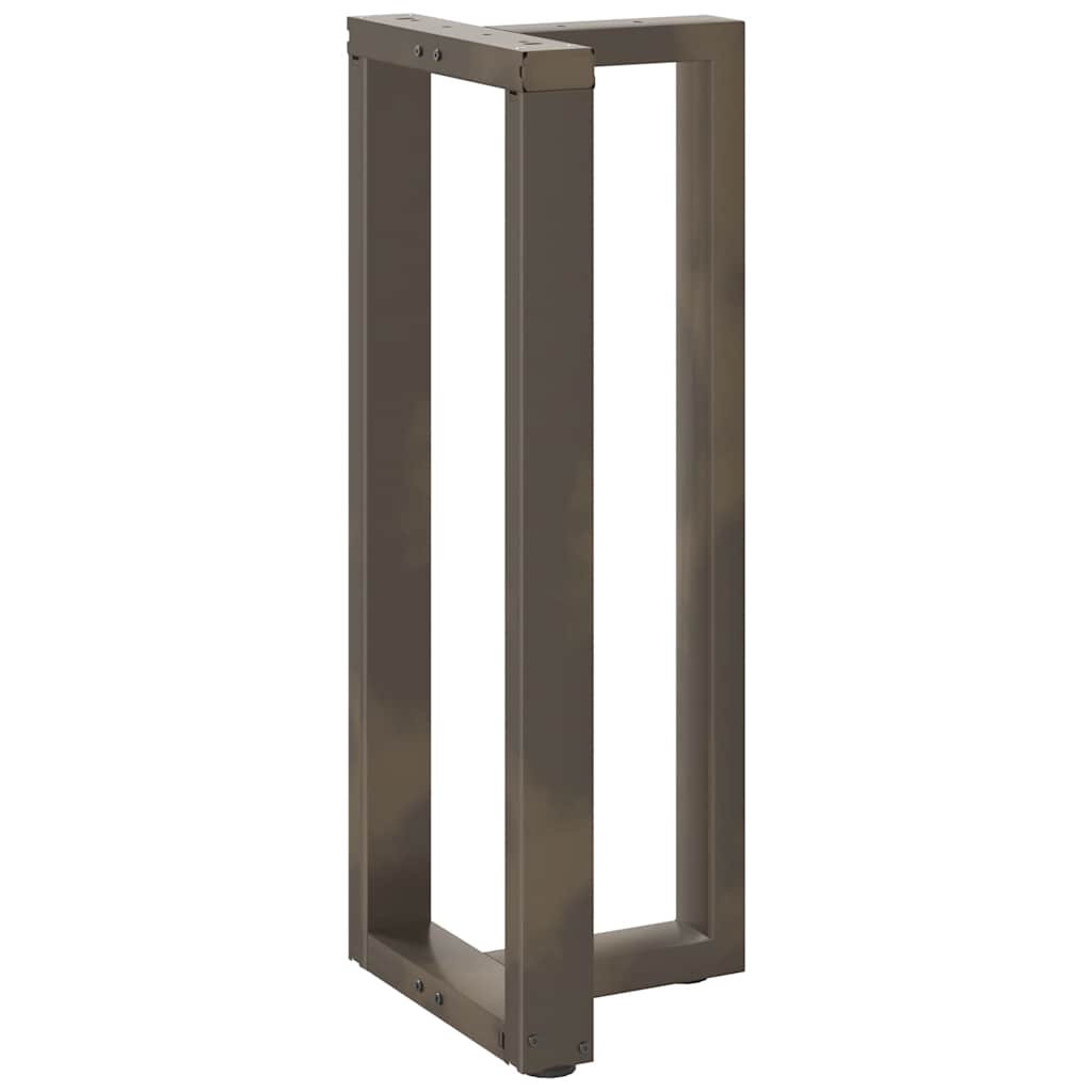 Couchtischbeine T-Form 2 Stk. Schwarz 30x25x(30-31) cm Stahl