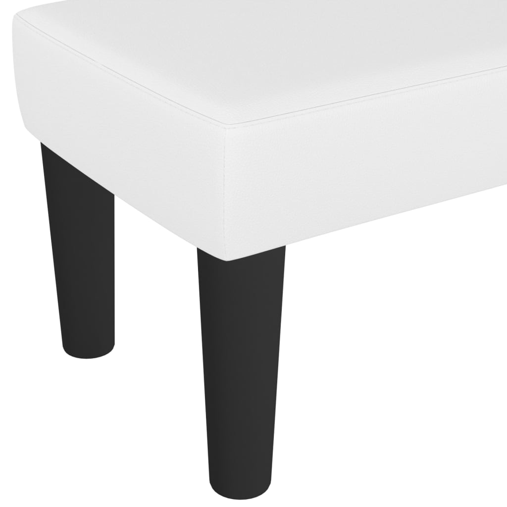 Sitzbank Grau 70x30x30 cm Kunstleder
