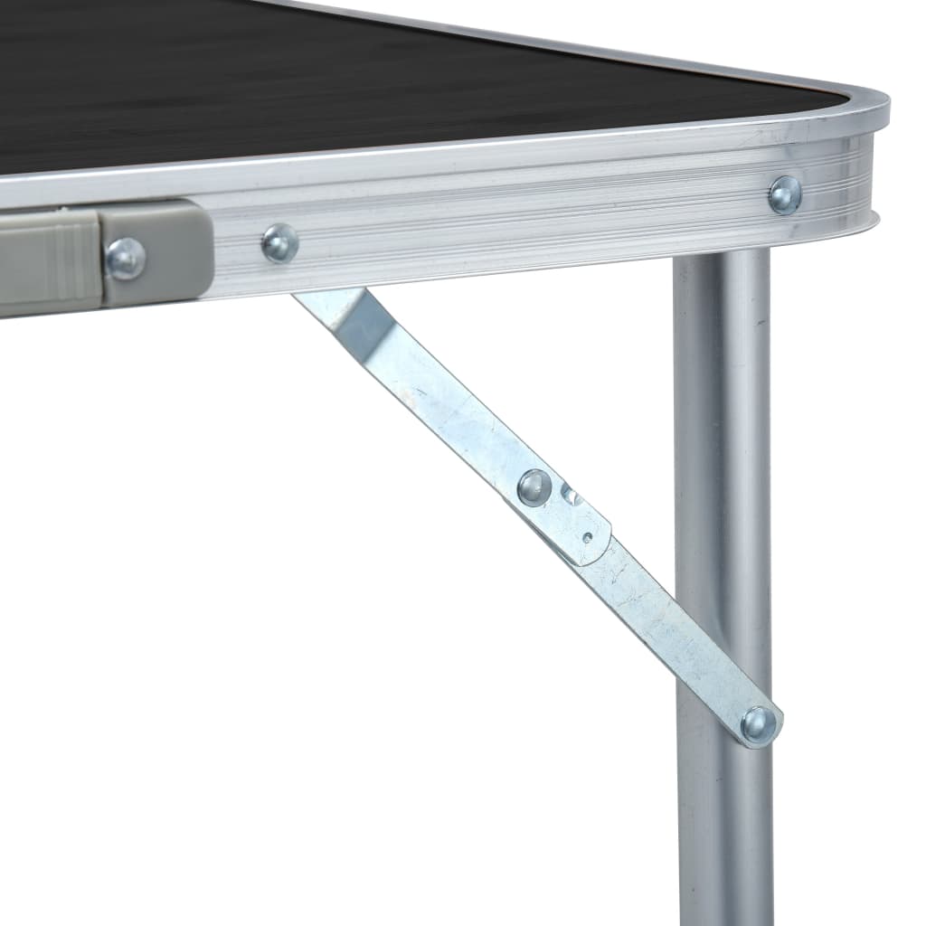 Campingtisch Klappbar Grau Aluminium 120x60 cm