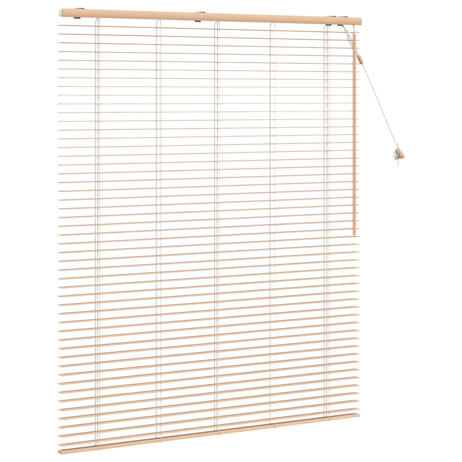 Jalousie Eichenoptik 40 x 130 cm 35 mm Massives Paulownia-Holz