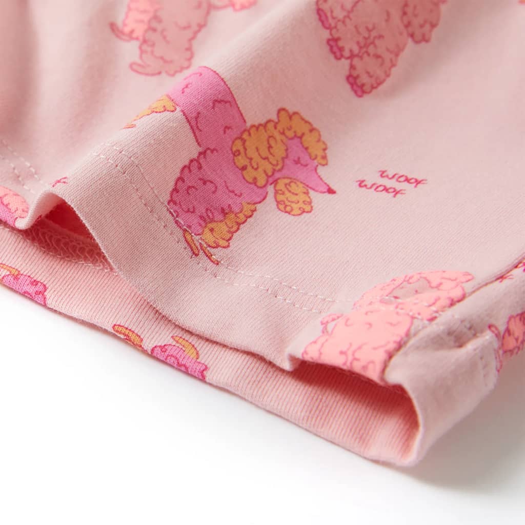 Kinderpyjama mit Kurzen Ärmeln Hellrosa 92