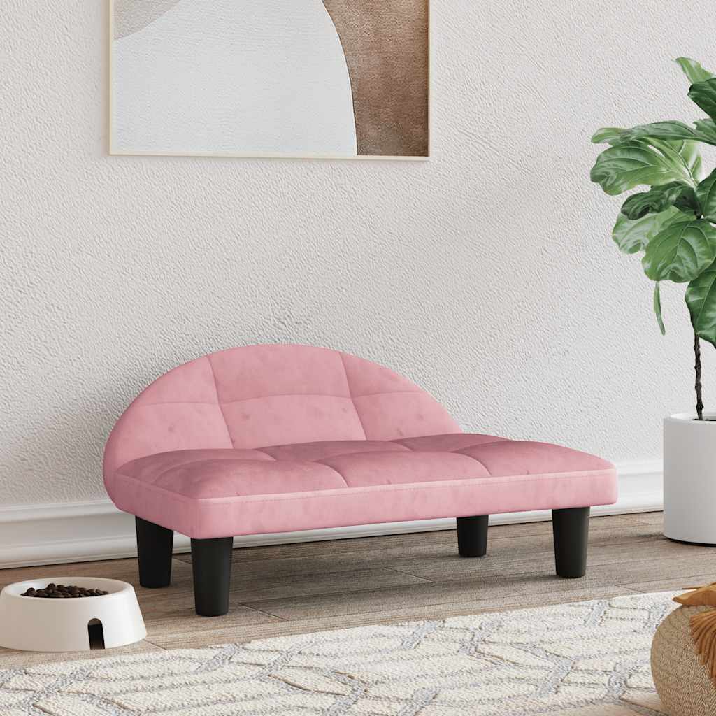 Hundebett Creme 70x52x30 cm Stoff