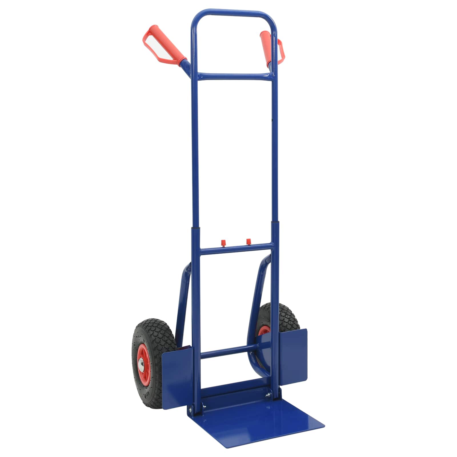 Erweiterbarer Handwagen Schwarz und Rot 57 x 46 x 113 cm Stahl