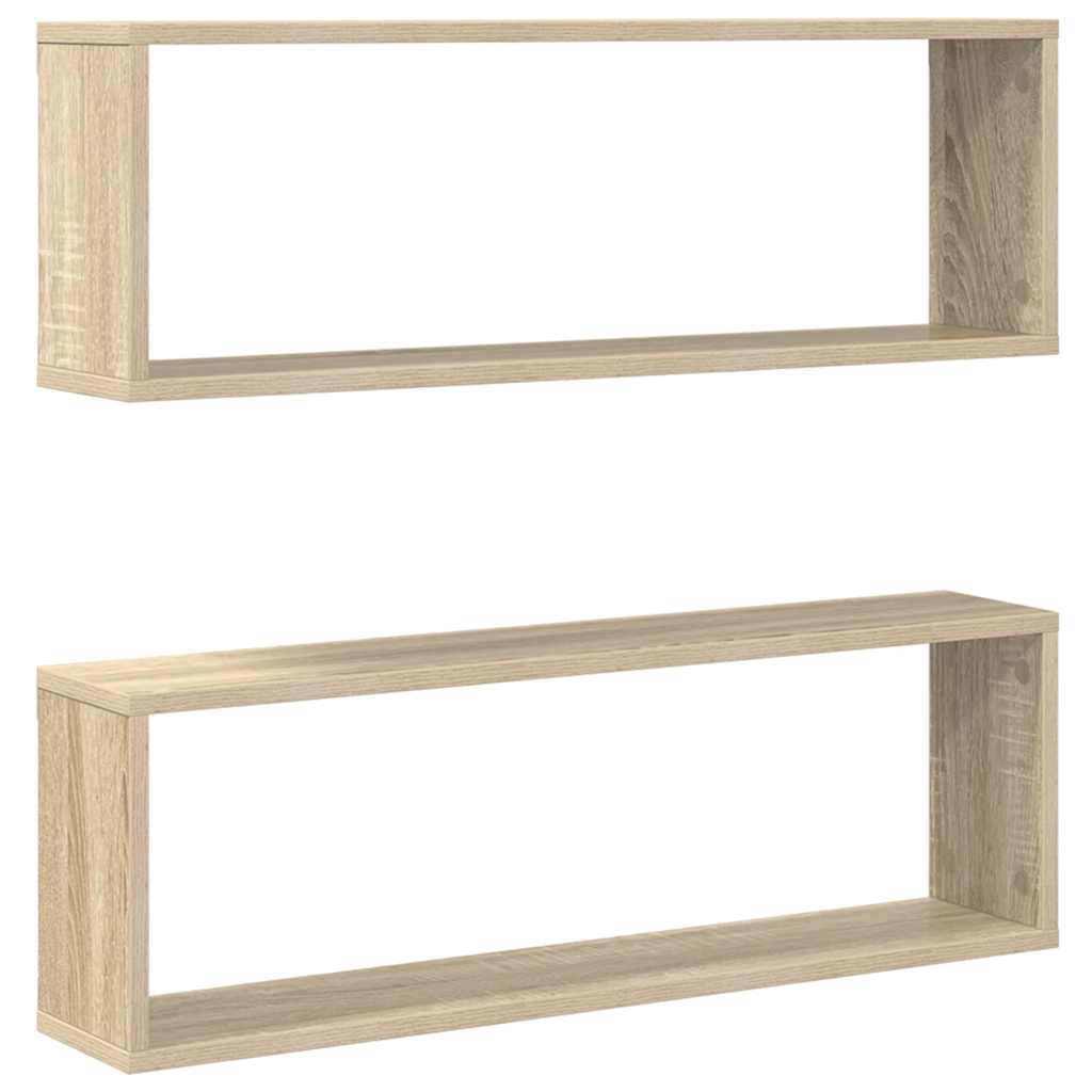 Würfelregale 2 Stk. Weiß 30x15x30 cm