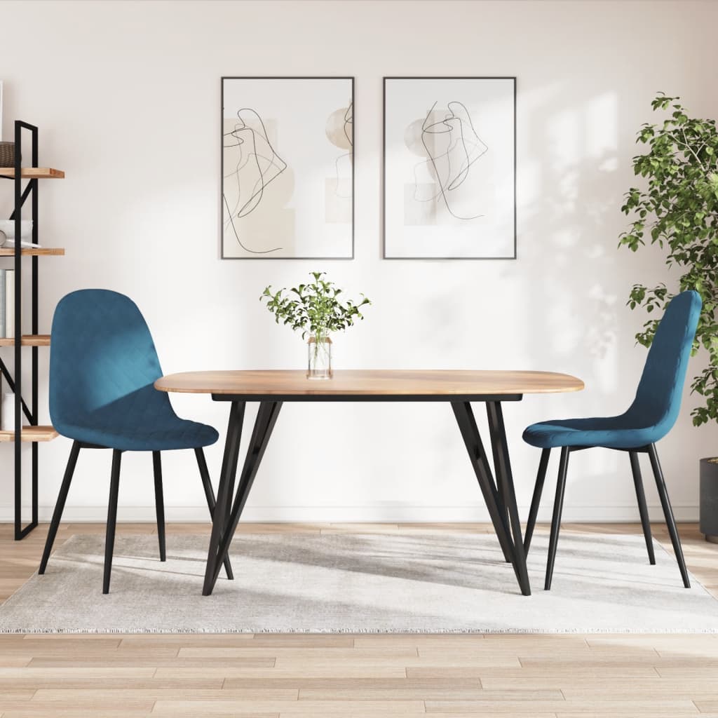 Esszimmerstühle 4 Stk. Cremeweiß Samt
