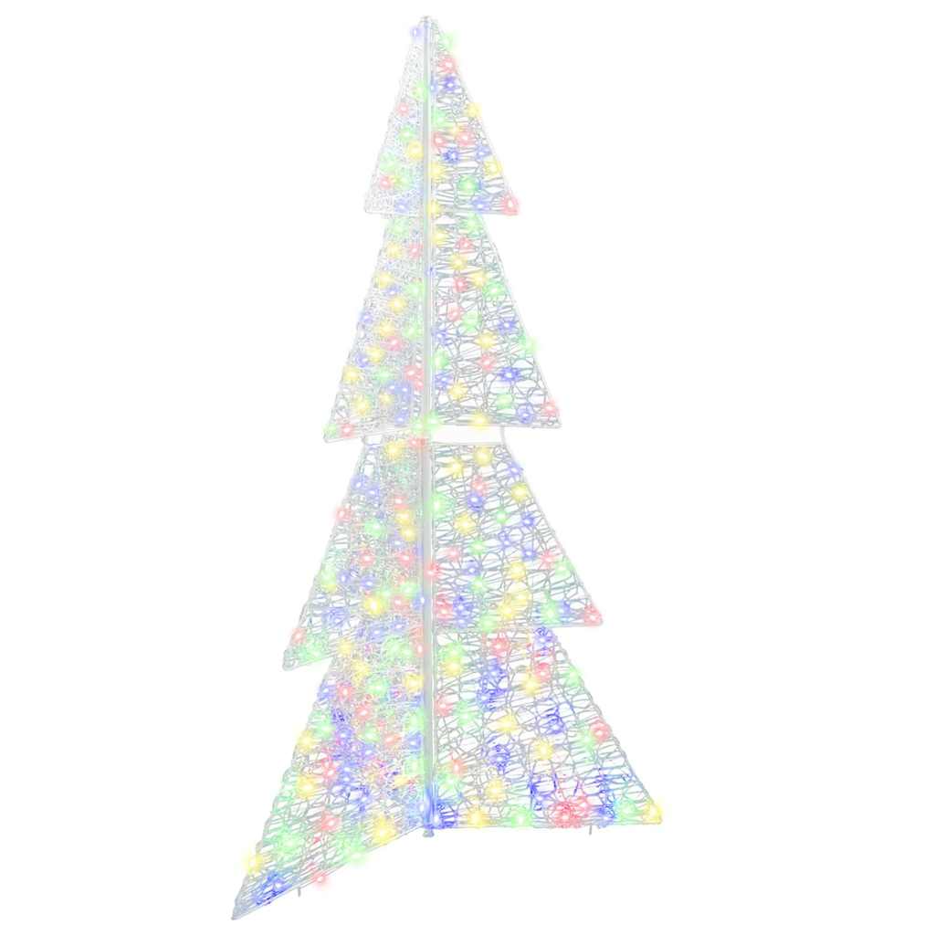 Weihnachtsbaum mit 100 LEDs Warmes Weiß 120 cm Acryl