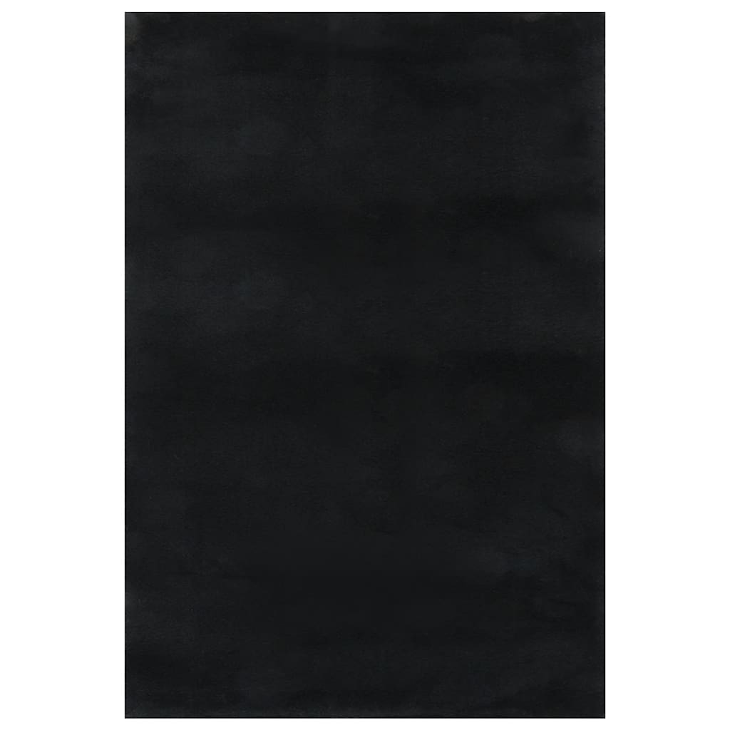 Shaggy-Teppich Schwarz 240x305 cm Polyester