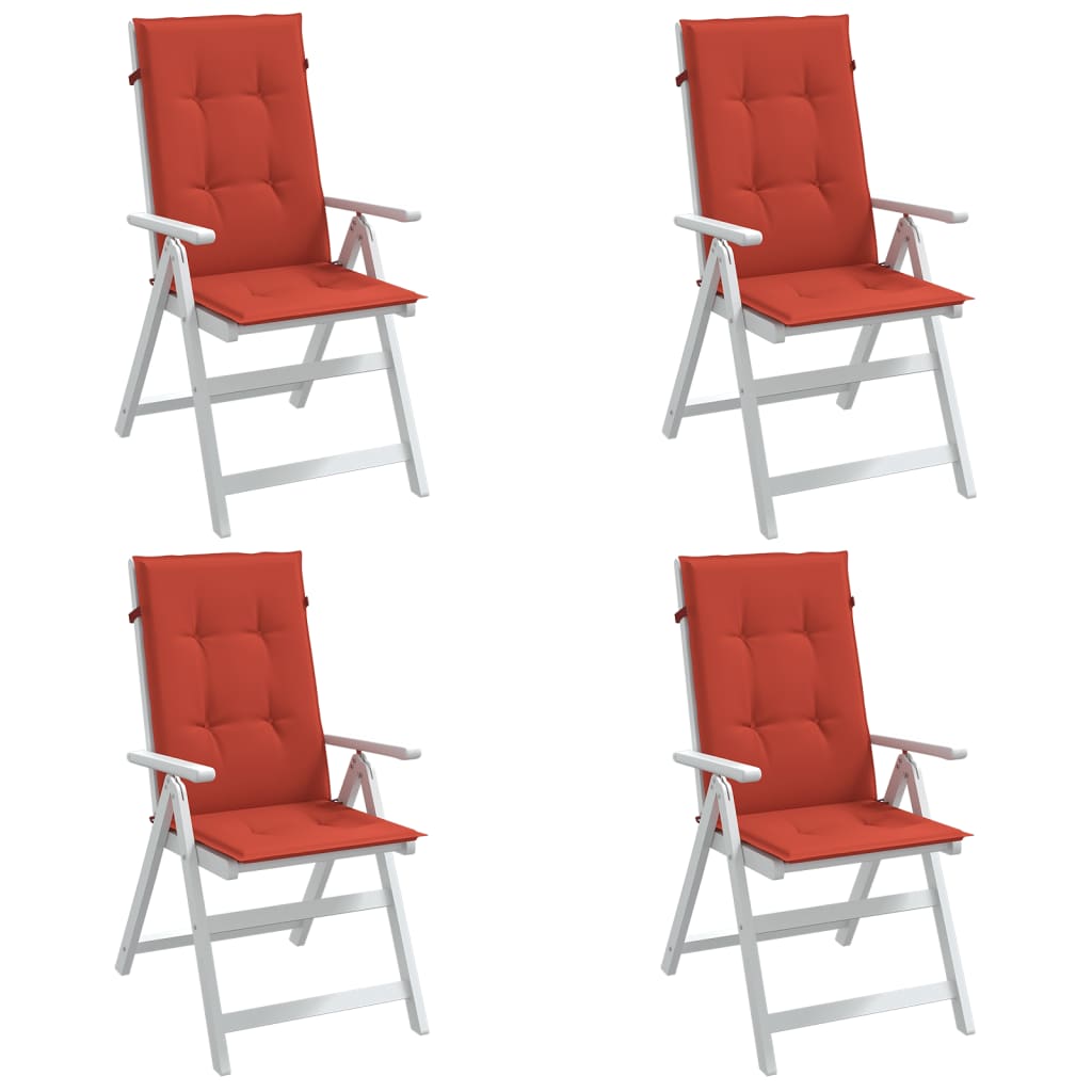 Hochlehner-Auflagen 2 Stk. Melange Anthrazit 120x50x7cm Stoff