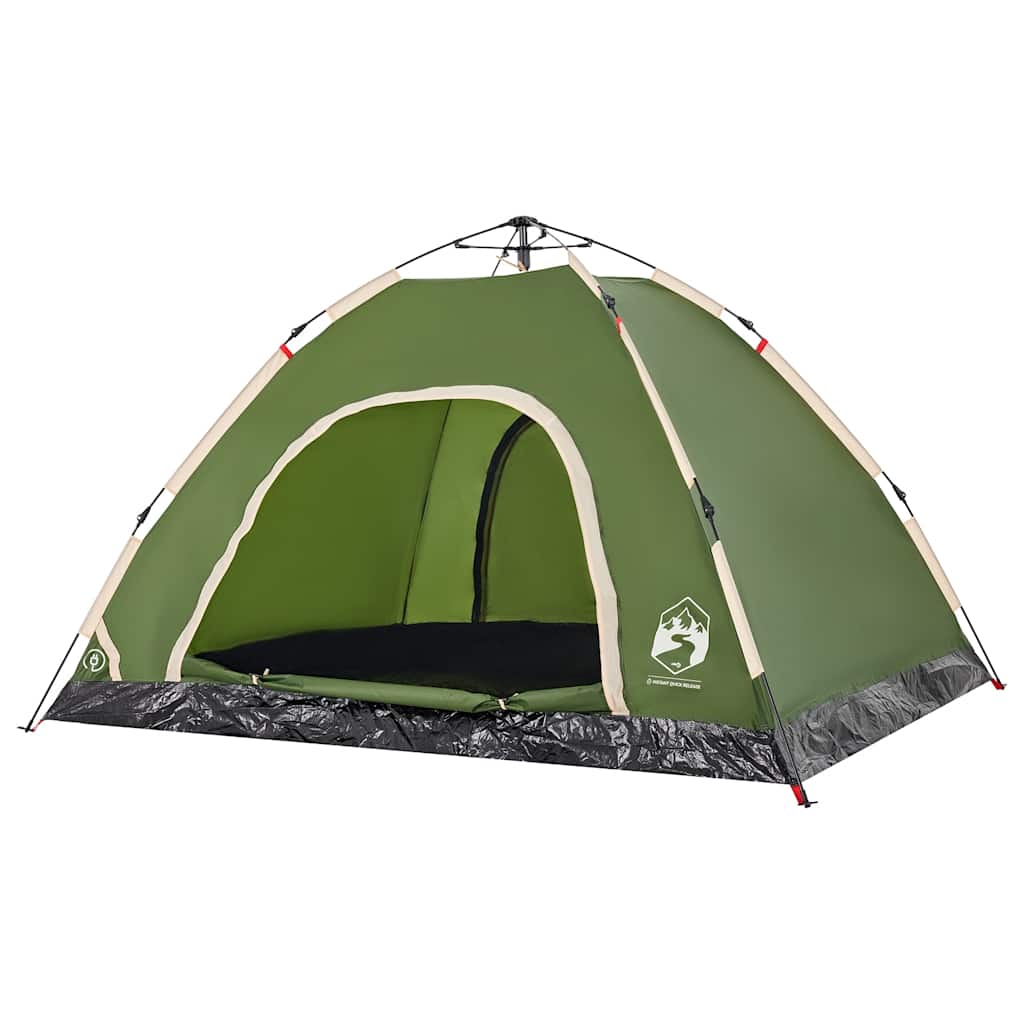 Campingzelt 2 Personen Grün Quick Release