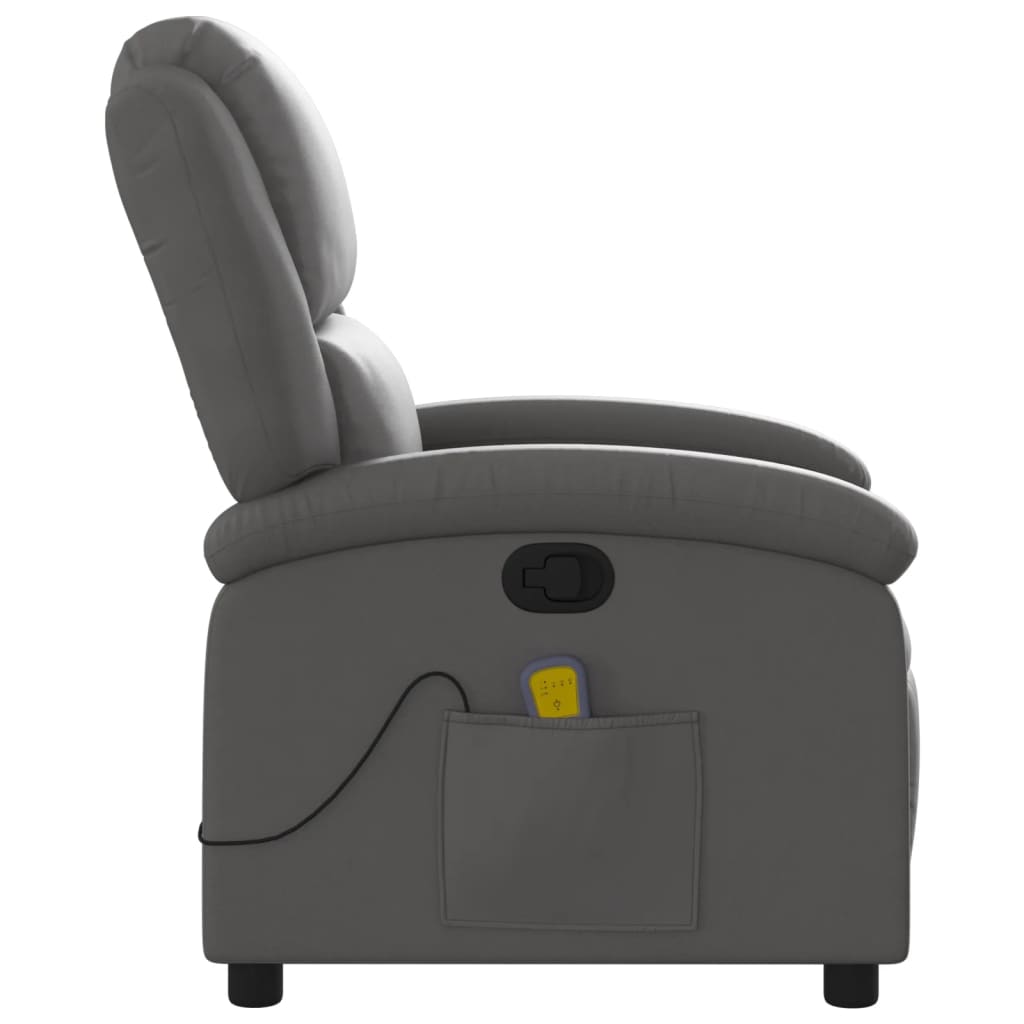 Relaxsessel Echtleder Schwarz
