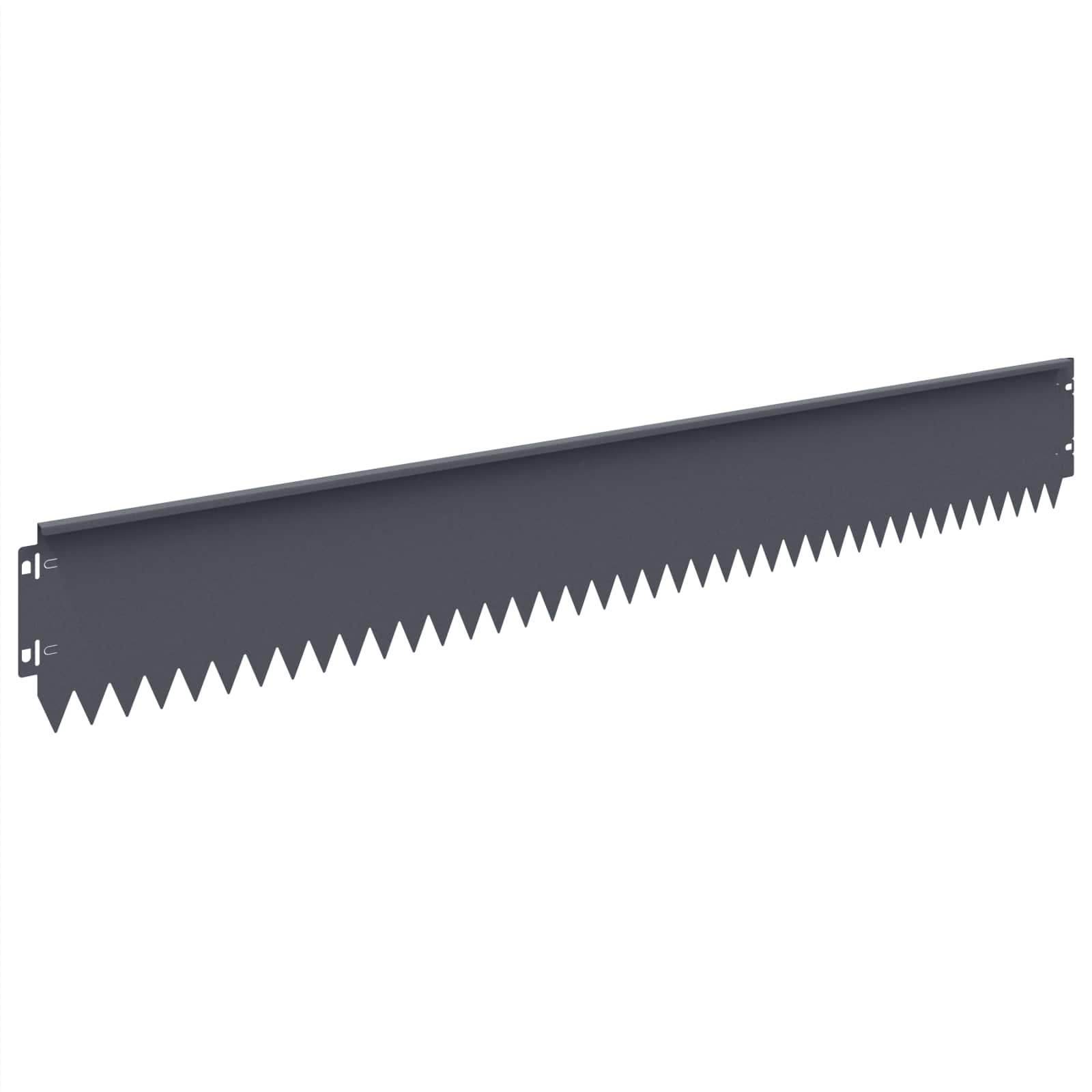 Raseneinfassung 10 pcs 103 x 10 cm Stahl Schwarz