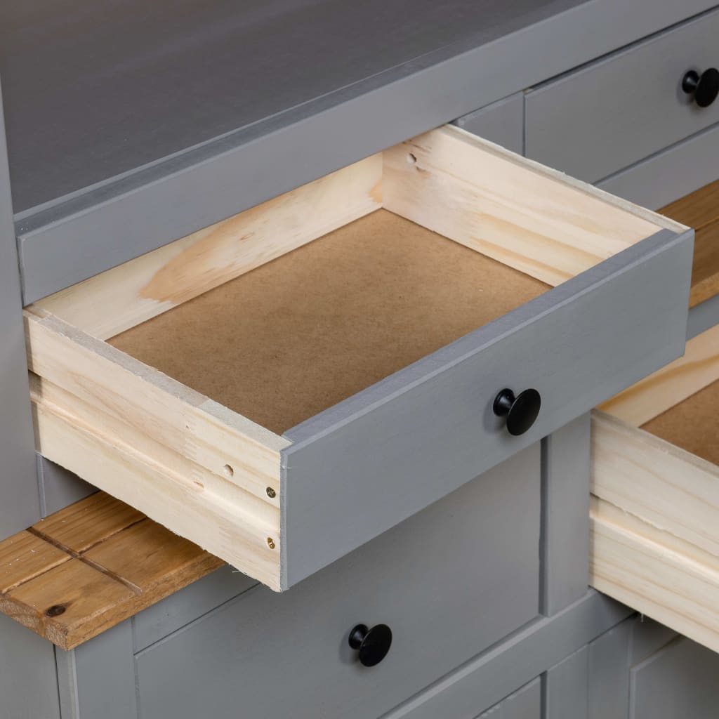 Highboard 93x40,5x180 cm Kiefernholz Panama