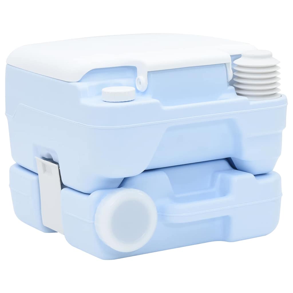 Camping-Toilette Grau und Weiß 41,5 x 36,5 x 30 cm Polyethylen