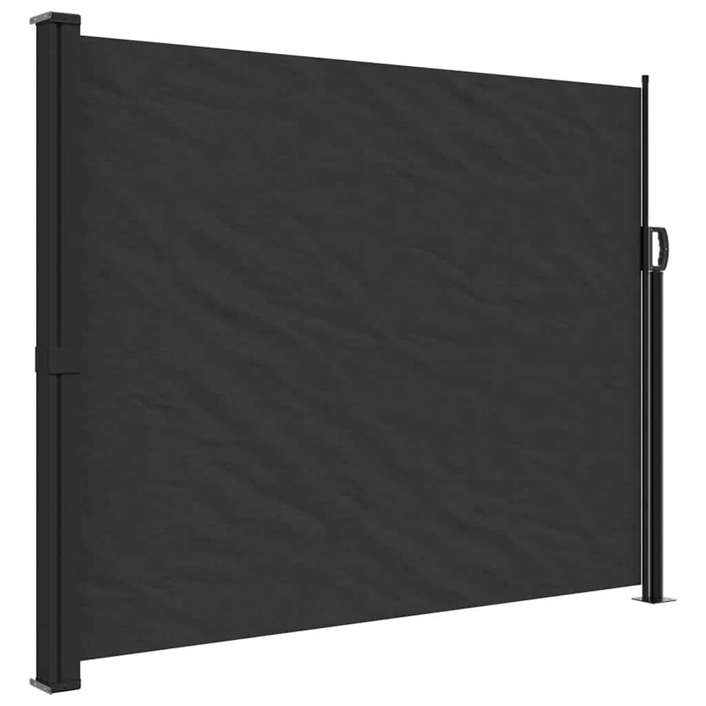 Seitenmarkise Ausziehbar Schwarz 100x300 cm