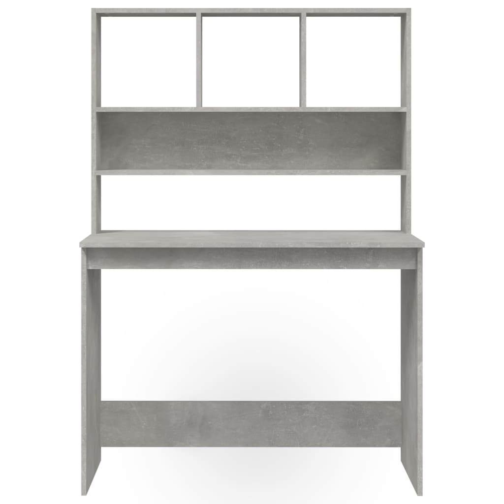 Schreibtisch mit Regal Weiß 102x45x148 cm Holzwerkstoff