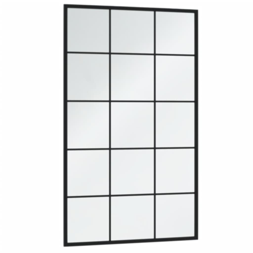 Wandspiegel Schwarz 60x40 cm Metall