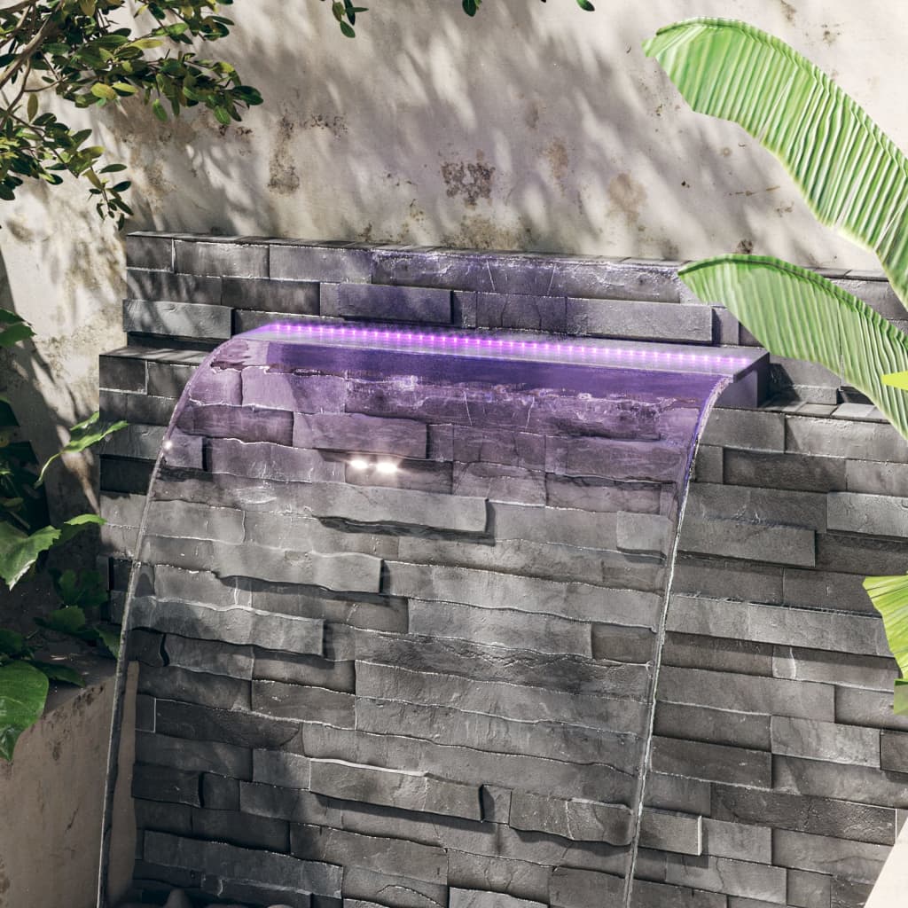 Wasserfall-Element mit RGB LEDs Acryl 30 cm