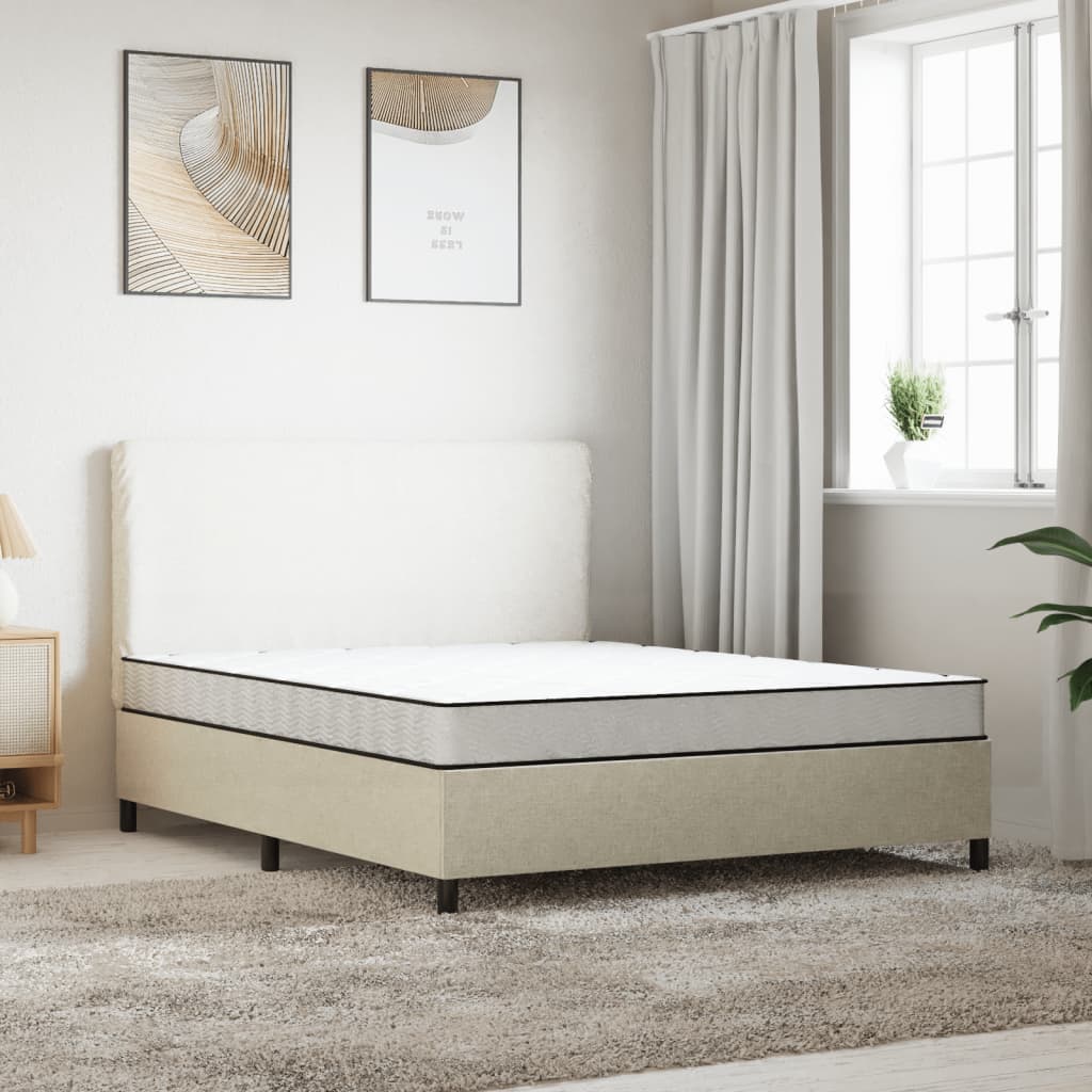 Schaumstoffmatratze für Kind Mittelweich 80 x 160 cm 16 cm Weiß
