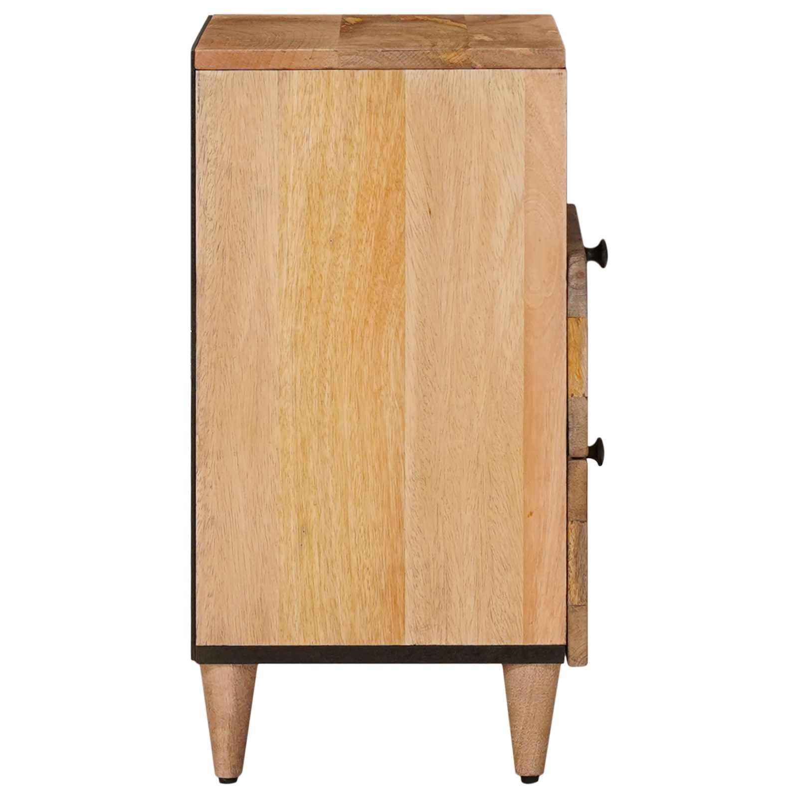 Nachttisch Braun 50 x 33 x 62 cm Massivholz Mango