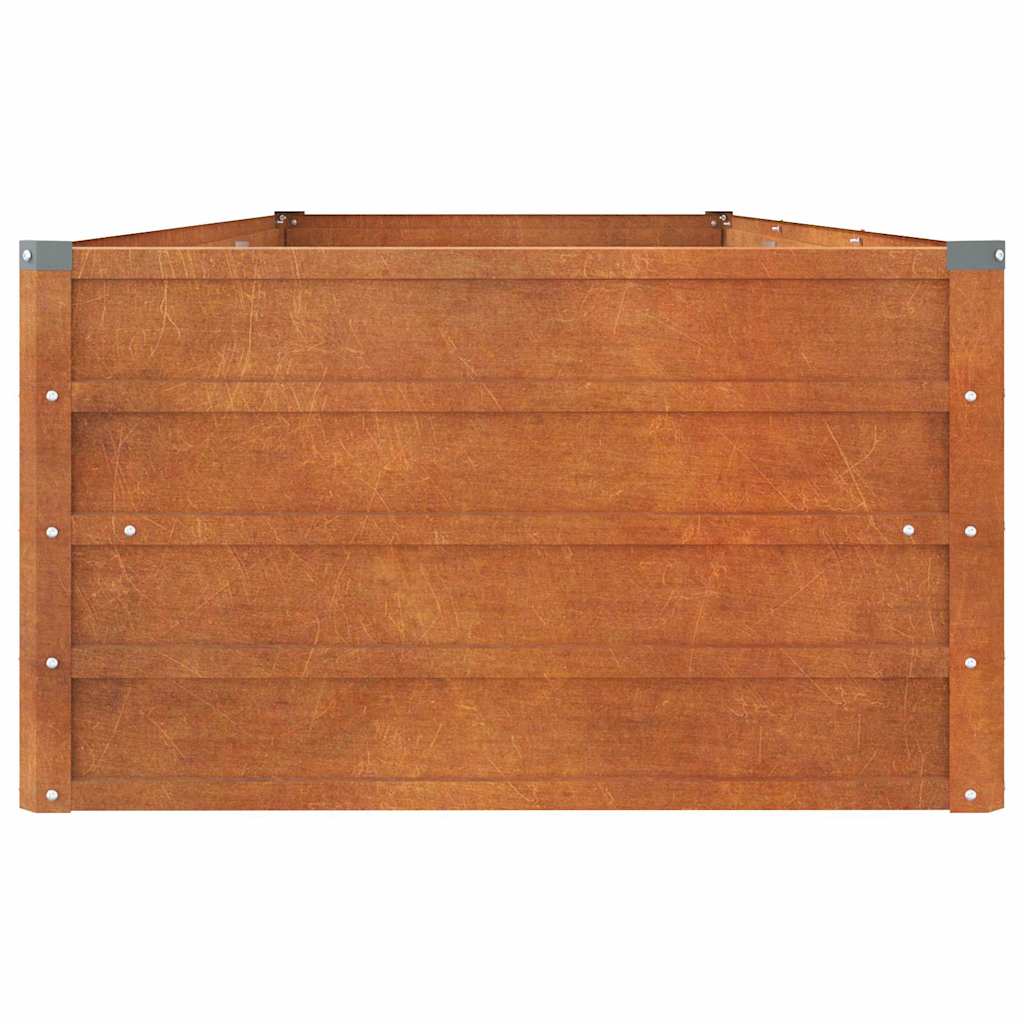 Hochbeet Rostig 100x100x77 cm Cortenstahl