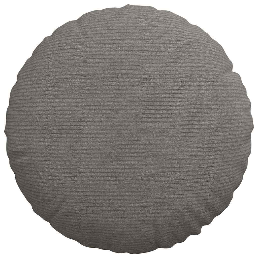 Sitzkissen 2 pcs Hellgrau Ø30 x 13 cm Cordstoff