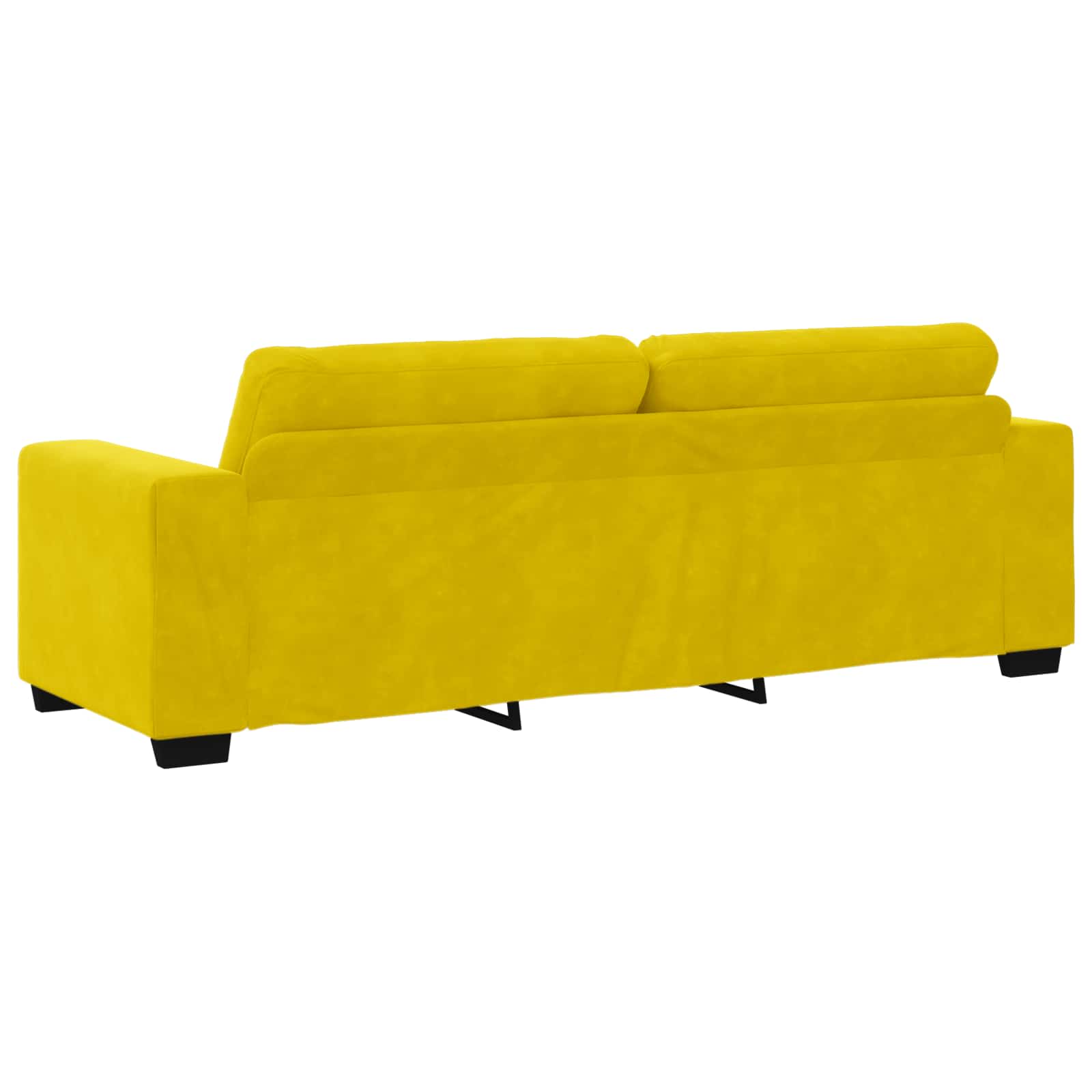2-teiliges Sofa-Set mit Kissen, hellgrauer Samt